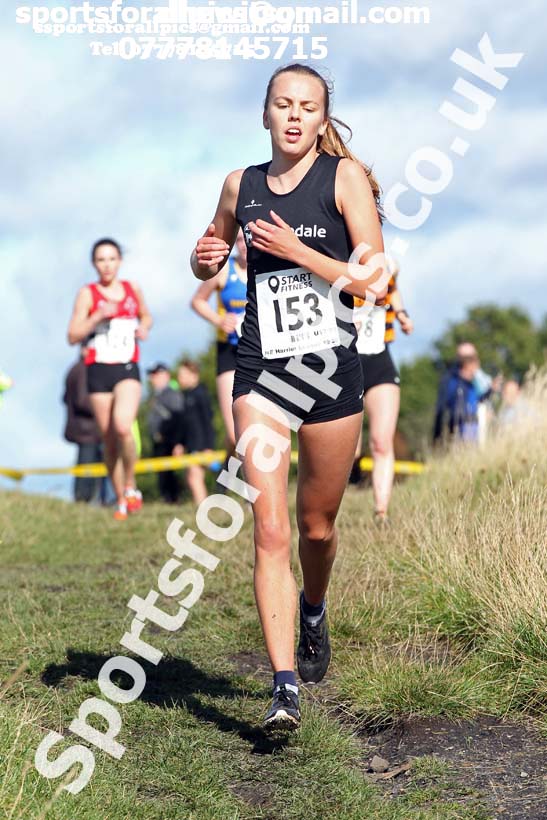 Womens under-17s  and under-20s 2019 Start Fitness Harrier league, Wrekenton, Gateshead. Photo: David T. Hewitson/Sports for All Pics